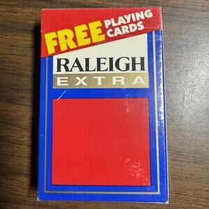 Raleigh Extra Deck Playing Cards Sealed Vintage 1992 SEALED 1 Pack B&W Brand